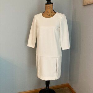 Ann Taylor Off White Cream Sheath Dress 6P